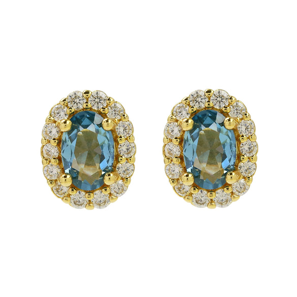 Earrings Copper Birthstone Electroplating