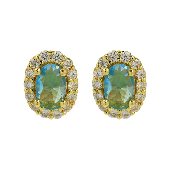 Earrings Copper Birthstone Electroplating