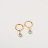 Earrings Copper Drop Shaped Simple Diamond Processed For Women