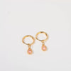 Earrings Copper Drop Shaped Simple Diamond Processed For Women