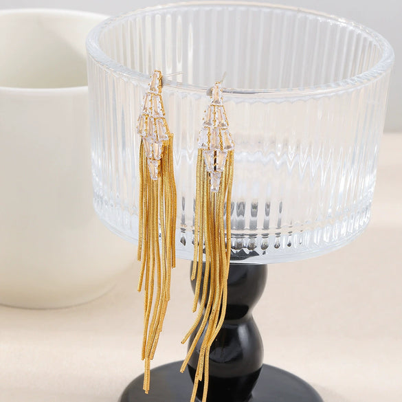 Earrings Copper Geometric Electroplating