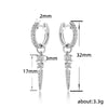 Earrings Copper Geometric Hiphop Street Style For Men And Women Couple