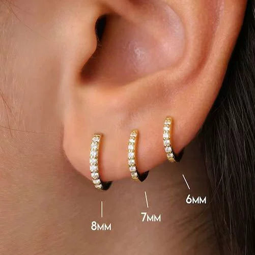 Earrings Copper Geometric 18K Gold Plated