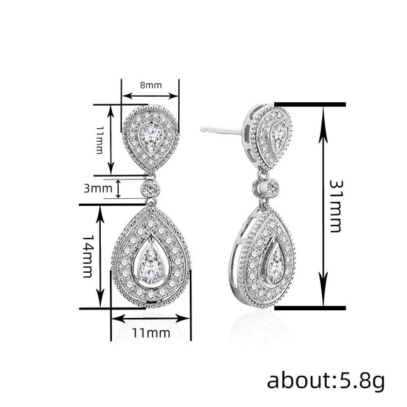 Earrings Copper Geometric Light Luxury Style