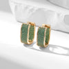 Earrings Copper Geometric Zirconia Light Luxury