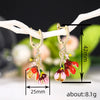 Earrings Copper Little Fresh Style Geometric Flower Pattern