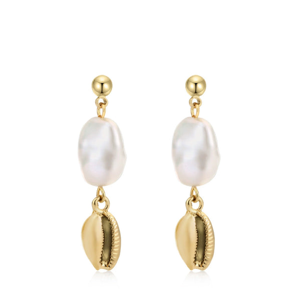 Earrings Copper Rhombus Pattern Elegant Style Ip Vacuum 18K Real Gold Plating Vacuum Chrome Plating Electroplating