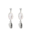 Earrings Copper Rhombus Pattern Elegant Style Ip Vacuum 18K Real Gold Plating Vacuum Chrome Plating Electroplating