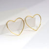 Earrings Copper S925 Heart Glitter Electroplating Elegant