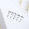Earrings Copper 925 Silver 18K Gold Plated Allmatch Geometric Electroplated