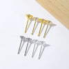 Earrings Copper 925 Silver 18K Gold Plated Allmatch Geometric Electroplated