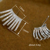 Earrings Copper Zircon Geometric Style