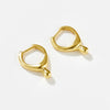 Earrings Copper Zircon Inlaid Electroplated Platinum 18K Gold Classic Highend Niche Design