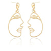 European And American Hot Earrings Personalized Face Mask Earrings Facial Makeup Earrings Exaggerated Punk Female Earrings Ear Studs Earrings
