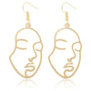 European And American Hot Earrings Personalized Face Mask Earrings Facial Makeup Earrings Exaggerated Punk Female Earrings Ear Studs Earrings