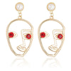 European And American Hot Earrings Personalized Face Mask Earrings Facial Makeup Earrings Exaggerated Punk Female Earrings Ear Studs Earrings