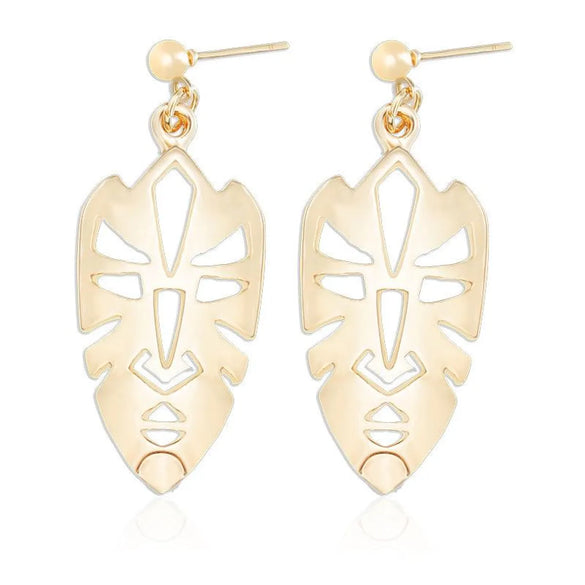 European And American Hot Earrings Personalized Face Mask Earrings Facial Makeup Earrings Exaggerated Punk Female Earrings Ear Studs Earrings