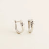 Earrings S925 Silver Fourpoint Star Electroplated Light Luxury For Women