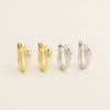 Earrings S925 Silver Fourpoint Star Electroplated Light Luxury For Women