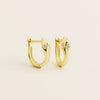 Earrings S925 Silver Fourpoint Star Electroplated Light Luxury For Women