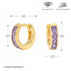 Earrings S925 Silver Geometric Light Luxury Inlaid Zircon