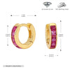 Earrings S925 Silver Geometric Light Luxury Inlaid Zircon