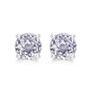 Earrings S925 Silver Inlaid Color Zirconium Geometric Simple Diamond Style