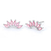 Earrings S925 Silver Needle Copper Crown Geometric Ins Style Electroplating