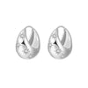 Earrings S925 Silver Needle Copper Zircon Geometric U Shape New Retro Light Luxury Allmatch