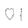 Earrings S925 Sterling Silver Heart Design Electroplated Small Fresh Style
