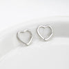 Earrings S925 Sterling Silver Heart Design Electroplated Small Fresh Style