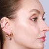 Earrings Set Copper S925 Silver Needle Heartshaped Zircon Fashionable
