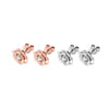 Earrings 925 Silver Geometric Small Fresh Style Electroplating Moissanite