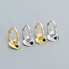 Earrings 925 Silver Heart Electroplating