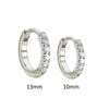 Earrings Silver Needle Copper Geometric Electroplated Jewelry For Women