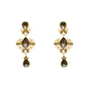 Earrings 925 Silver Pearl Drop Shape Baroque Retro Elegant Electroplating Alloy Women's