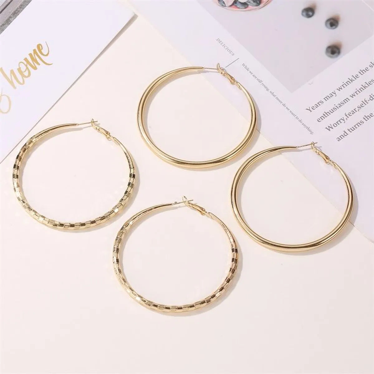 Earrings Simple And Stylish Exaggerated Big Earrings Punk Style Earrings Temperament Earrings