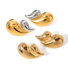 Earrings Stainless Steel Drop Shape Electroplated Original Design Light Luxury Highend