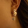 Earrings Stainless Steel Geometric Electroplated Light Luxury Minimalist Design For Women