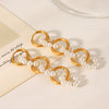 Earrings Stainless Steel Geometric Electroplating Ins Style Minimalist Women's