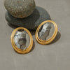Earrings Stainless Steel Geometric Electroplating Light Luxury High End Style