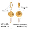 Earrings Stainless Steel Geometric Electroplating Style