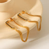 Earrings Stainless Steel Geometric Electroplating Women's