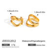 Earrings Stainless Steel Geometric Electroplating Women's
