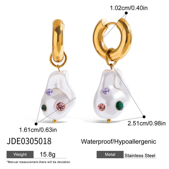 Earrings Stainless Steel Geometric Electroplating Women's