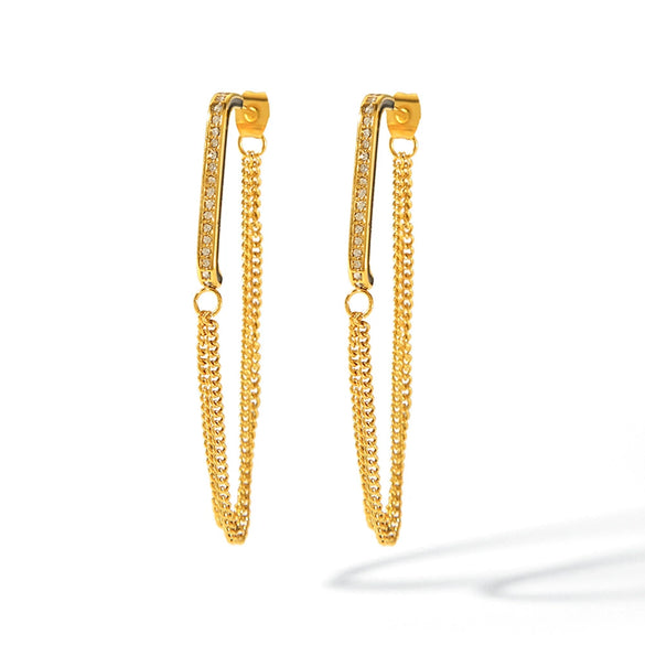 Earrings Stainless Steel Geometric Electroplating Women's