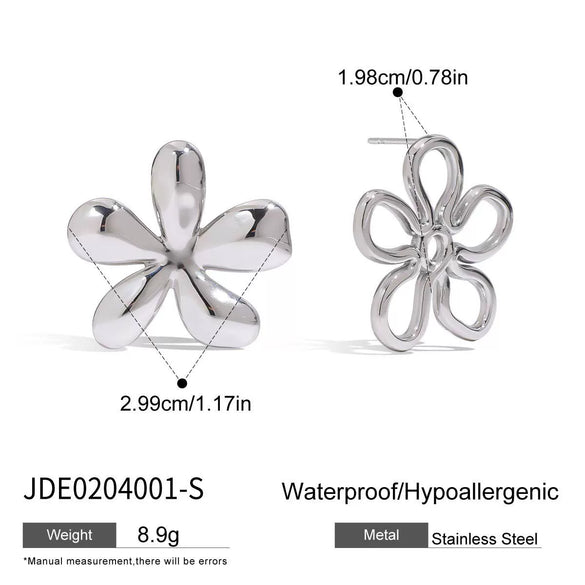 Earrings Stainless Steel Geometric Ins Style Electroplating
