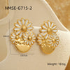 Earrings Stainless Steel 18K Gold Plated Geometric Style