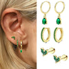 Earrings Stainless Steel Star Shape Zircon Jewelry