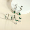 Earrings Stainless Steel Star Shape Zircon Jewelry